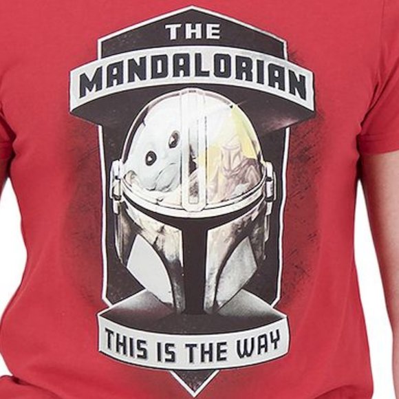 New! Star Wars Pajama Set The Mandalorian & Grogu Fleece Pants & T-Shirt - Picture 2 of 2